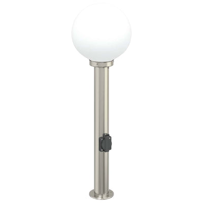 Baliza luminosa Vidaxl con casquillo 80 cm acero inoxidable IP44