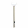 Vidaxl bolderarmatuur met stopcontact 120 cm rvs ip44
