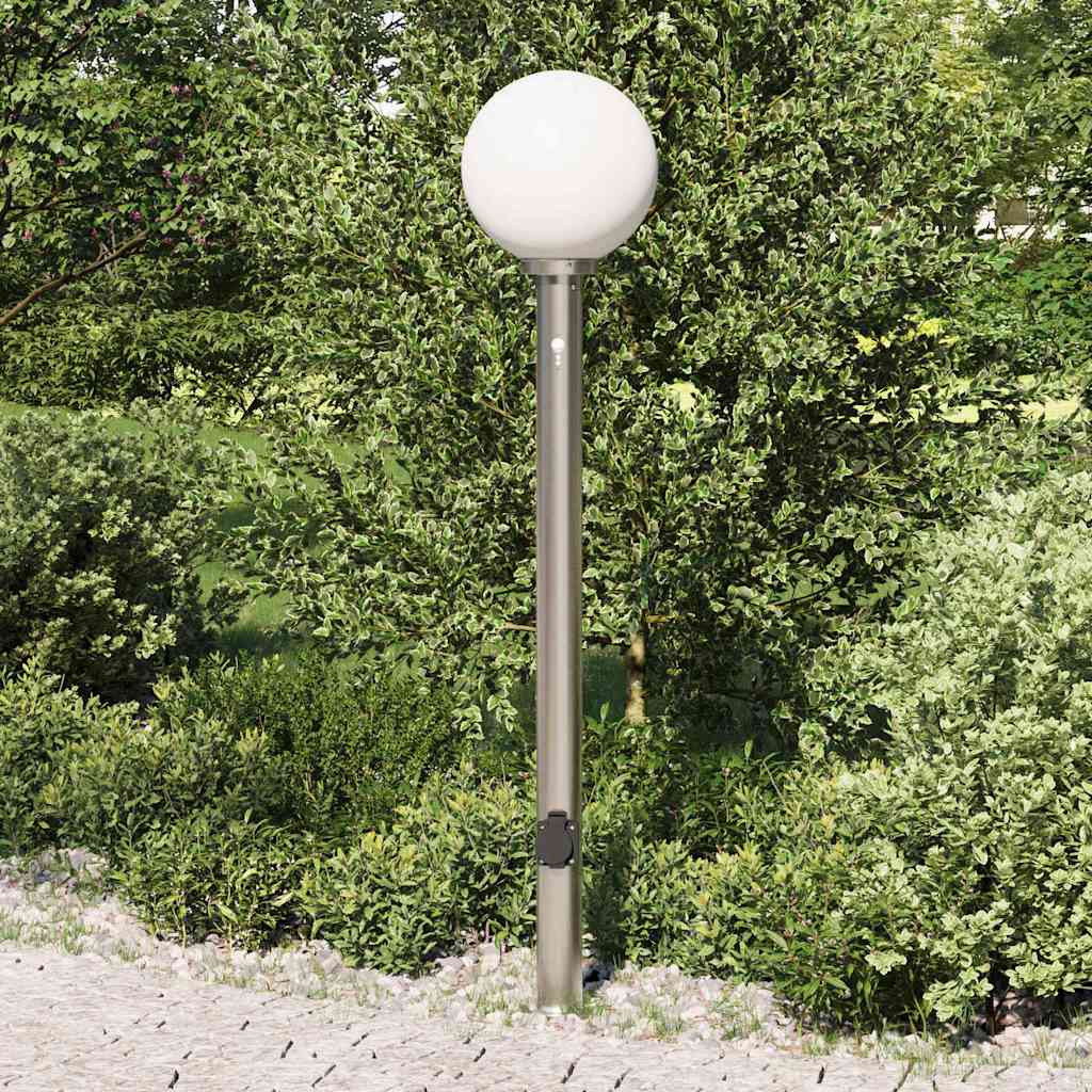 Baliza luminosa Vidaxx con sensor y casquillo 120 cm acero inoxidable IP44