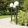 VidaXL bolardo luminoso 3 piezas 120 cm negro IP44