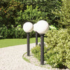VidaXL paletto luminoso con sensore 3 pezzi 80 cm nero IP44