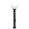 Vidaxl bolderarmatuur met sensor en stopcontact 80 cm zwart ip44