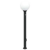 Vidaxl bolderarmatuur met sensor en stopcontact 120 cm zwart ip44