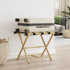Rack per bagagli Vidaxl Crollabile 62x42x50,5 cm Bamboo