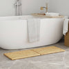 Tappetini da bagno Vidaxl 2 St 50x35 cm Bamboo