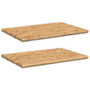 Tappetini da bagno Vidaxl 2 St 70x50 cm Bamboo