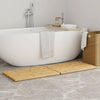 Tappetini da bagno Vidaxl 2 St 70x50 cm Bamboo