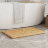 Tappetini da bagno Vidaxl 2 St 70x50 cm Bamboo