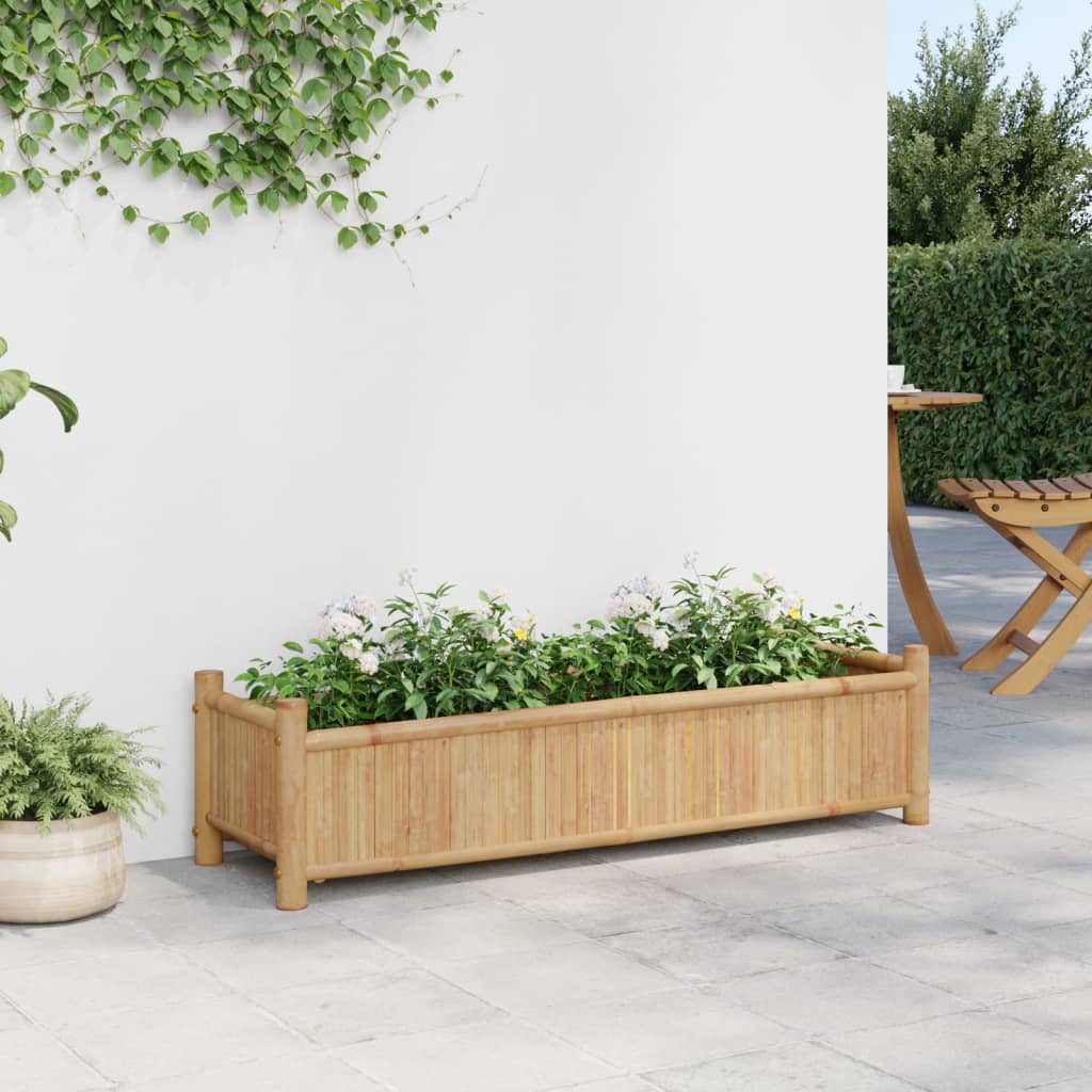 Vidaxl Planning Box 100x30x25 cm de bambú