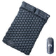 Vidaxl colchón de camping con almohadas autoinflable 2 personas gris