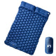 Materasso da campeggio Vidaxl con cuscini autogonfiabili per 2 persone blu navy