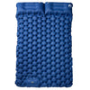 Vidaxl kampeermatras met kussens zelfopblazend 2-persoons marineblauw