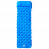 Vidaxl kampeermatras met kussen opblaasbaar 1-persoons blauw