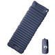 Vidaxl colchón de camping con almohada autoinflable 1 persona gris