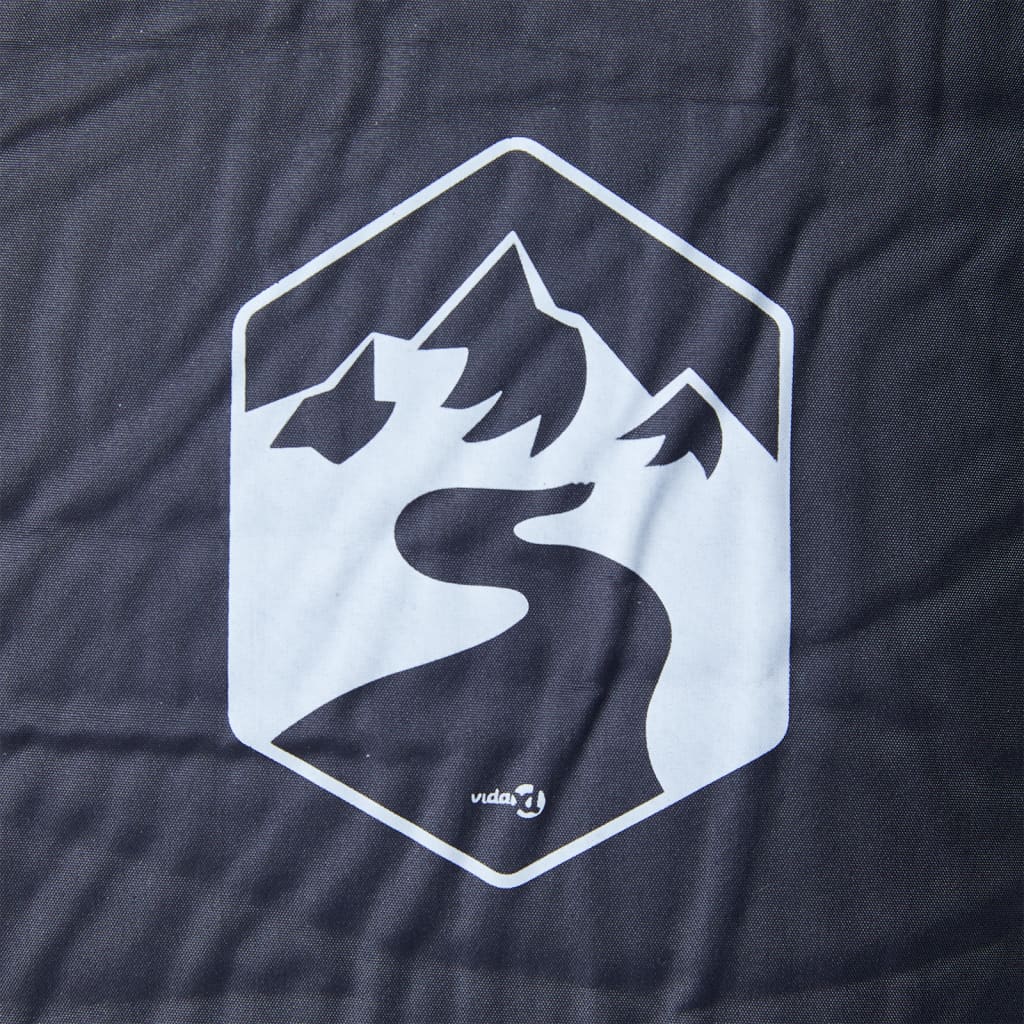 Materasso da campeggio Vidaxl con cuscino da sole grigio