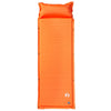Materasso da campeggio Vidaxl con cuscino arancione da sole