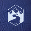 Colchón de campamento de Vidaxl con almohada Selging Singer Navy Blue