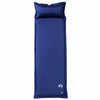 Materasso da campeggio Vidaxl con cuscino autoprodotta singola blu navy