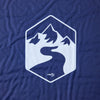 Materasso da campeggio Vidaxl con cuscino autoprodotta singola blu navy