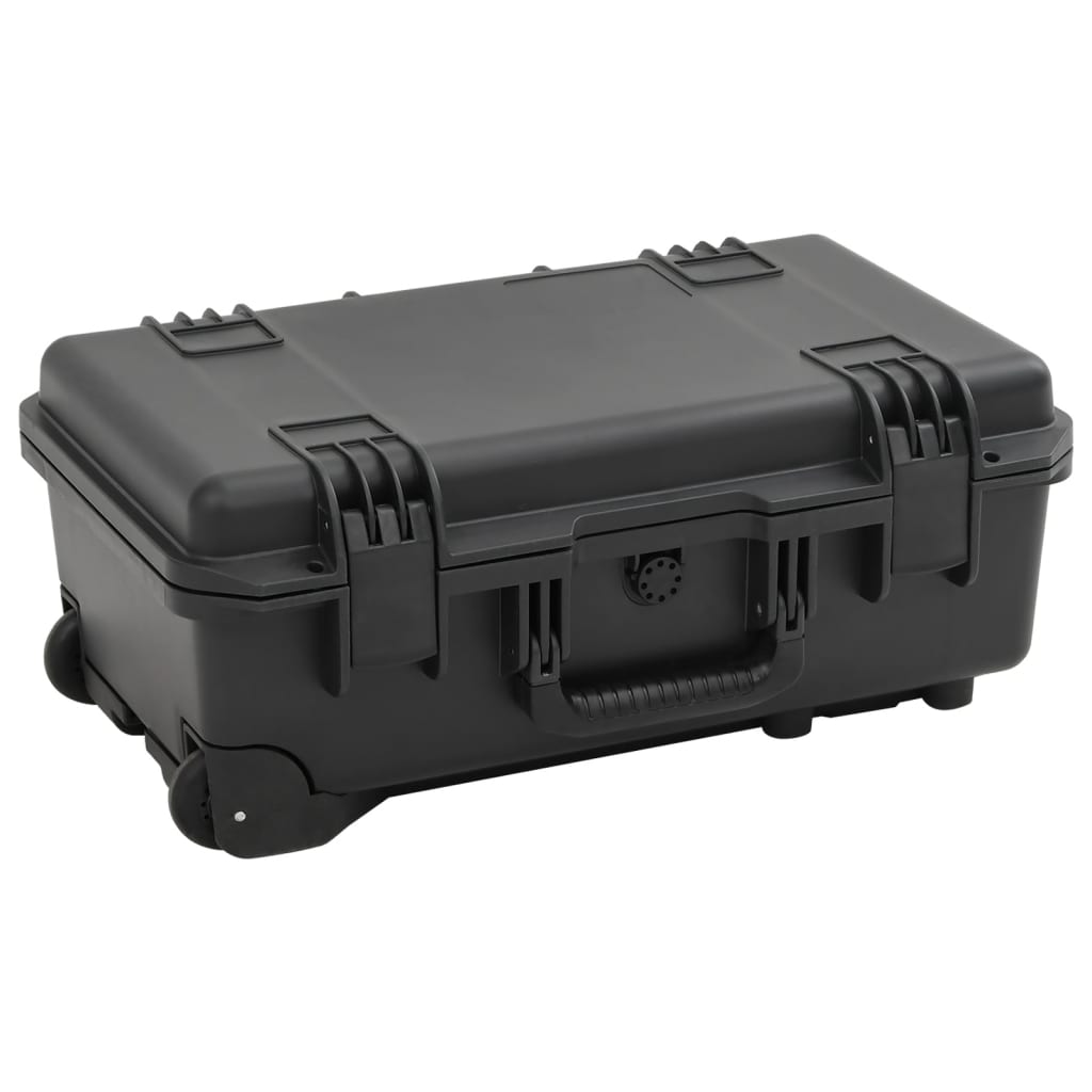 Vidaxl FlightCase portatile 55x35x22.5 cm pp nero