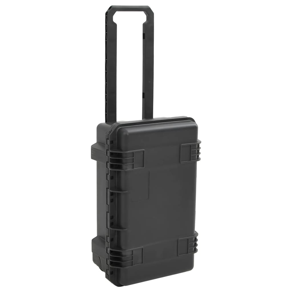 Vidaxl FlightCase portatile 55x35x22.5 cm pp nero