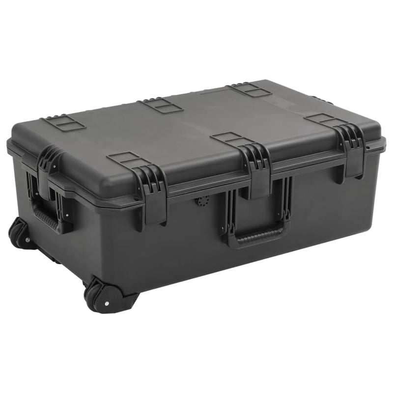 Vidaxl FlightCase portatile 79.5x51.5x30.5 cm pp nero