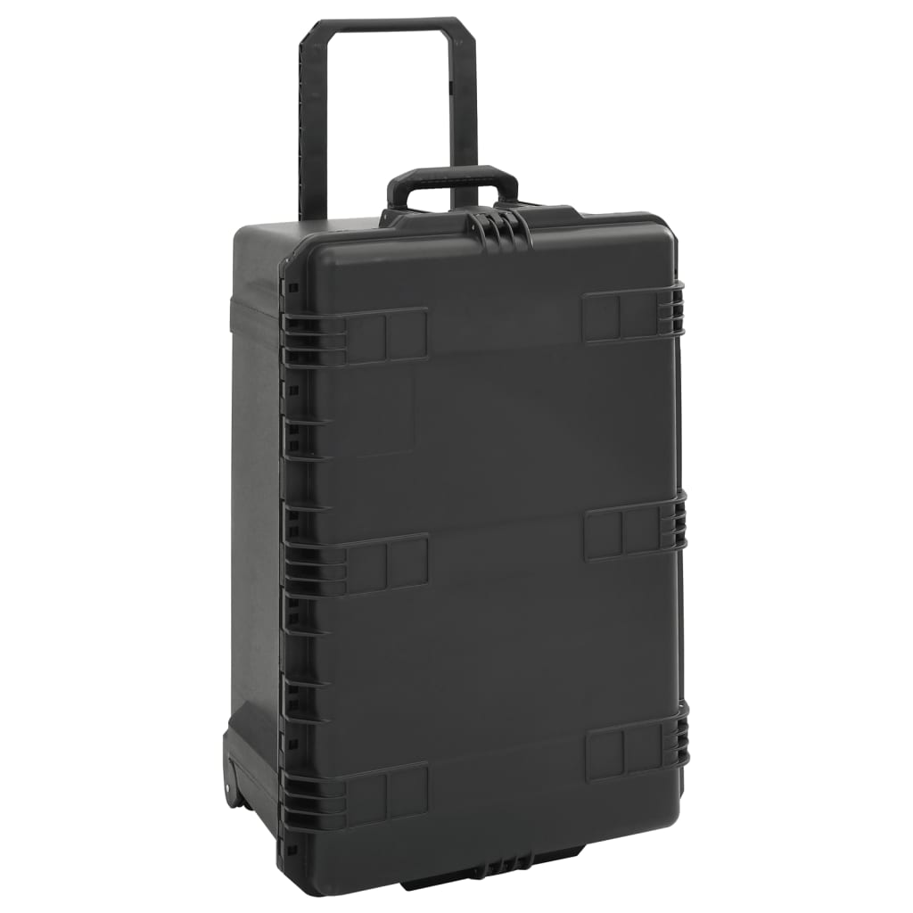 Vidaxl FlightCase portatile 79.5x52x39 cm pp nero