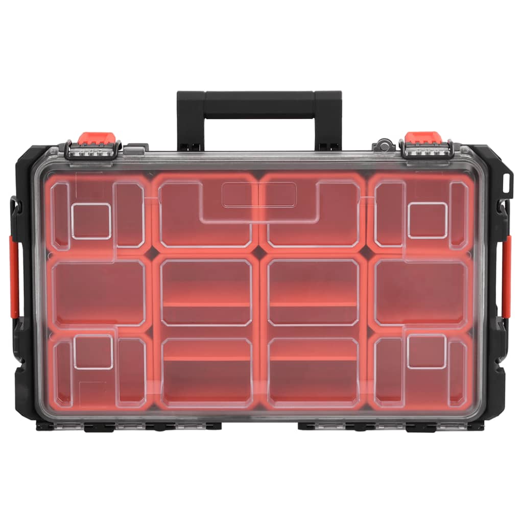 Vidaxl FlightCase portatile 55.5x34.5x13.5 cm pp nero