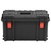 Vidaxl FlightCase portatile 57x35x32.5 cm pp nero