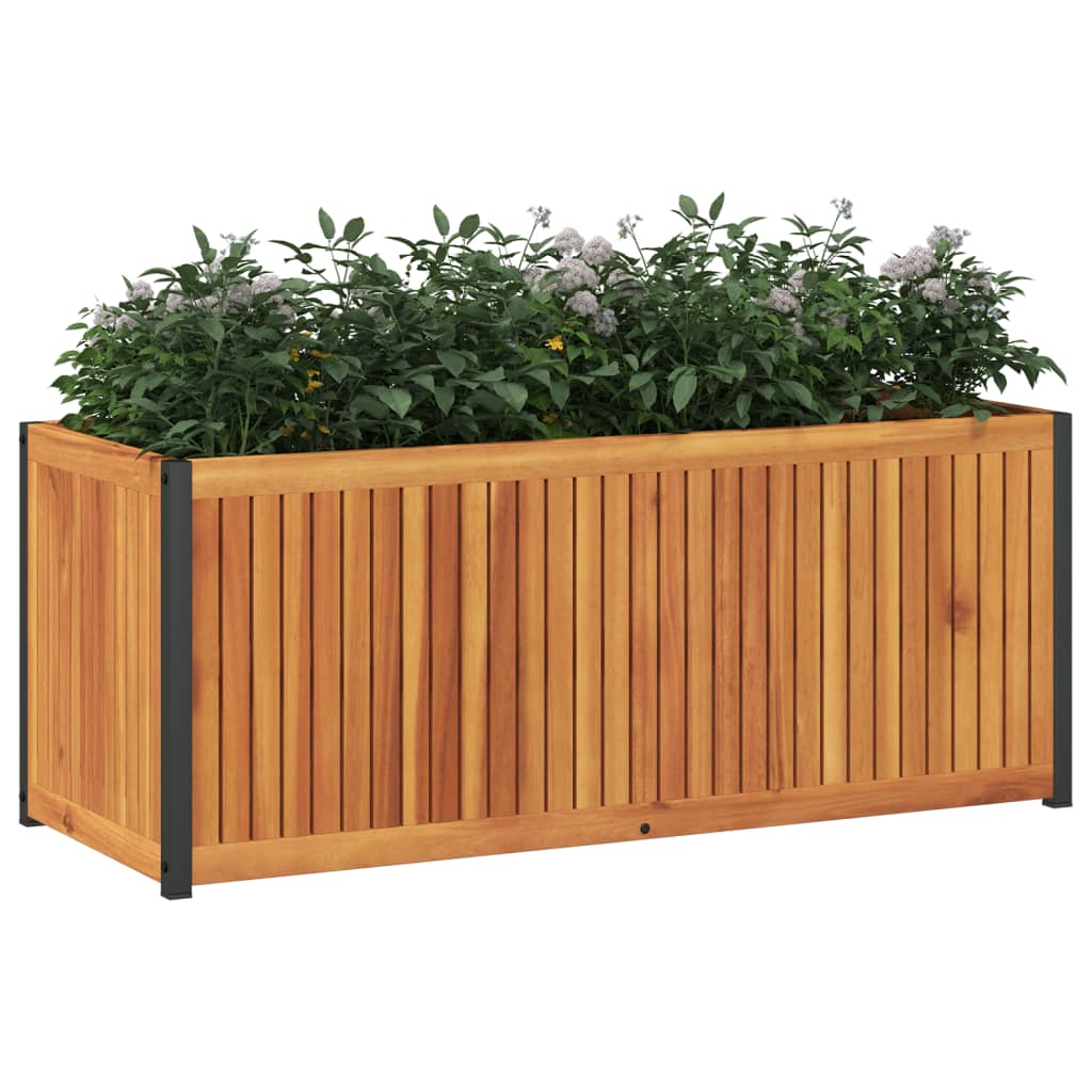 Vidaxl Planning Box 110x45x44 cm acacia de madera y acero
