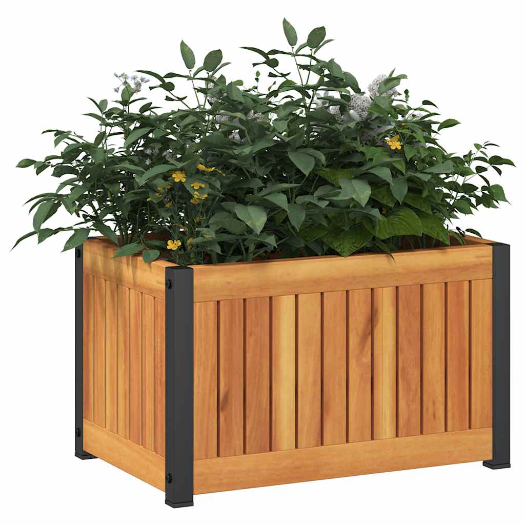 Vidaxl Planning Box 45x30x27.5 cm Acacia y acero acacia