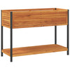 Plantilla Vidaxl con estante 110x45x80 cm de madera de acacia sólida y acero