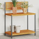 Vidaxl Gardening Tabella 90x50x110 cm Acacia solida e acciaio