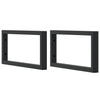Guardaces de pared Vidaxl para fregadero 2 st rectangular acero negro