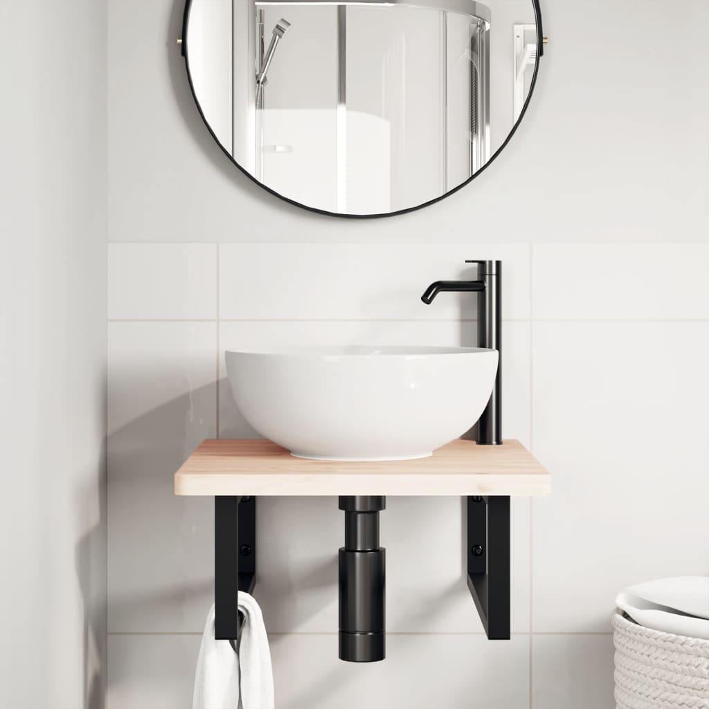 Guardaces de pared Vidaxl para fregadero 2 st rectangular acero negro
