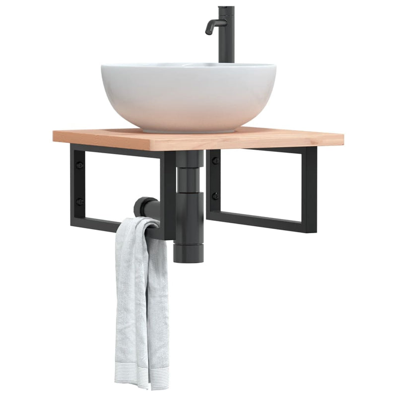 Guardaces de pared Vidaxl para fregadero 2 st rectangular acero negro