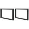 Staffe da parete Vidaxl per lavandino 2 St Rettangolare Black