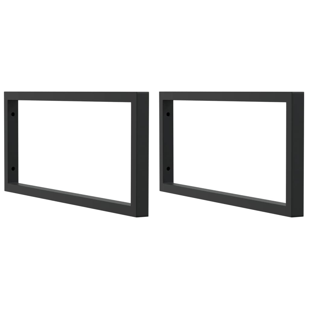 Staffe da parete Vidaxl per lavandino 2 St Rettangolare Black