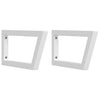 Vidaxl wandbeugels voor wasbak 2 st trapezium staal wit
