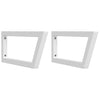 Staffe da parete Vidaxl per lavandino 2 St Trapezium acciaio bianco