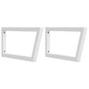 Staffe da parete Vidaxl per lavandino 2 St Trapezium acciaio bianco