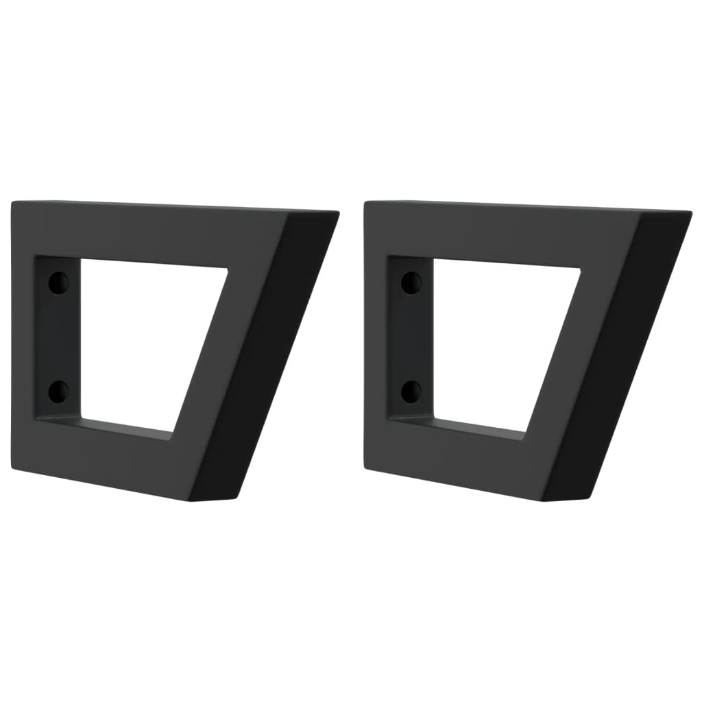 Staffe da parete Vidaxl per lavandino 2 St Trapezoidale Black