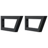 Staffe da parete Vidaxx per lavello 2 pezzi trapezio in acciaio nero