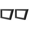 Staffe da parete Vidaxl per lavandino 2 St Trapezoidale Black