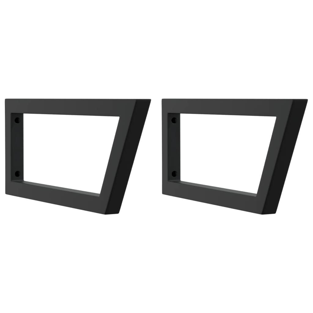 Staffe da parete Vidaxl per lavandino 2 St Trapezoidale Black