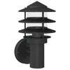 Vidaxl Lampada da parete da esterno in acciaio inossidabile nero