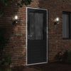 Vidaxl Lampade a parete da esterno 2 St con sensori in acciaio inossidabile nero