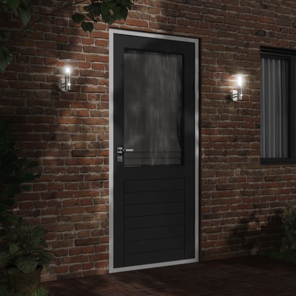 Vidaxl Lampade a parete da esterno 2 St con sensori in acciaio inossidabile colorato