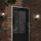 Vidaxl Lampade a parete da esterno 2 St con sensori in acciaio inossidabile nero