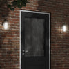Vidaxl Lampade a parete da esterno 2 St Acciaio inossidabile nero